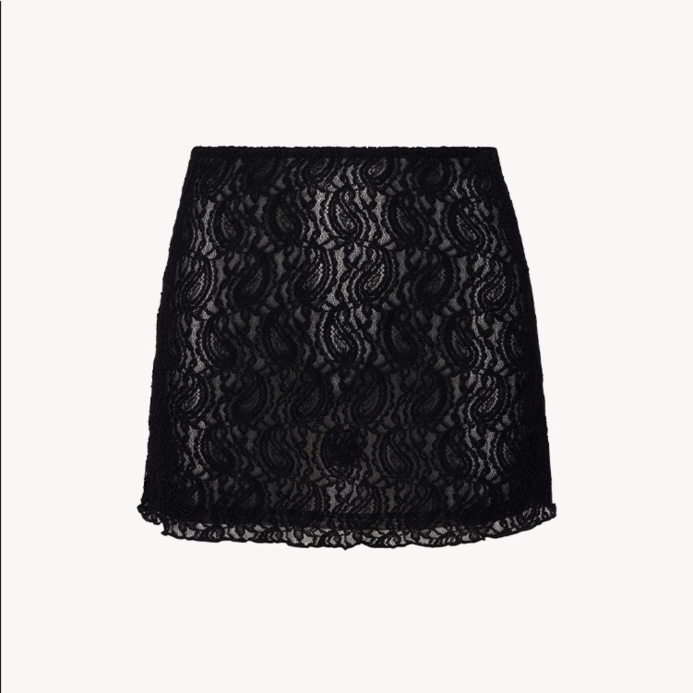 realisation par lola skirt in noir (black) size xs